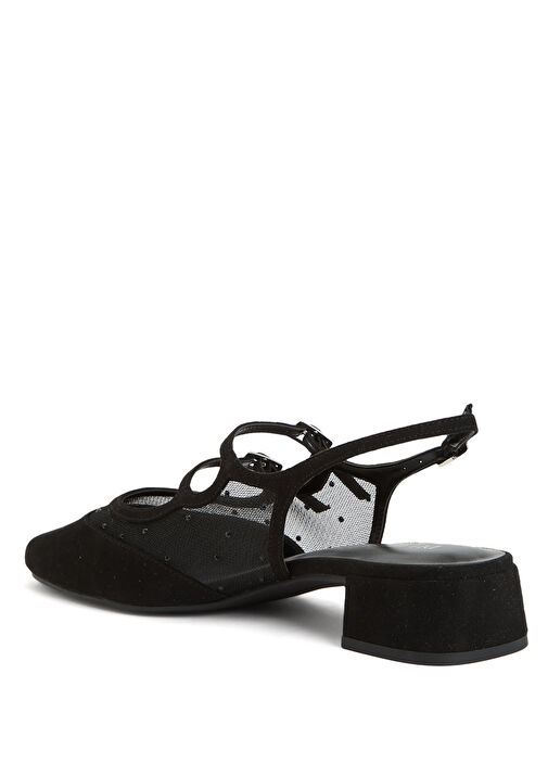 Siyah Tül Detaylı Babet - Görsel 4