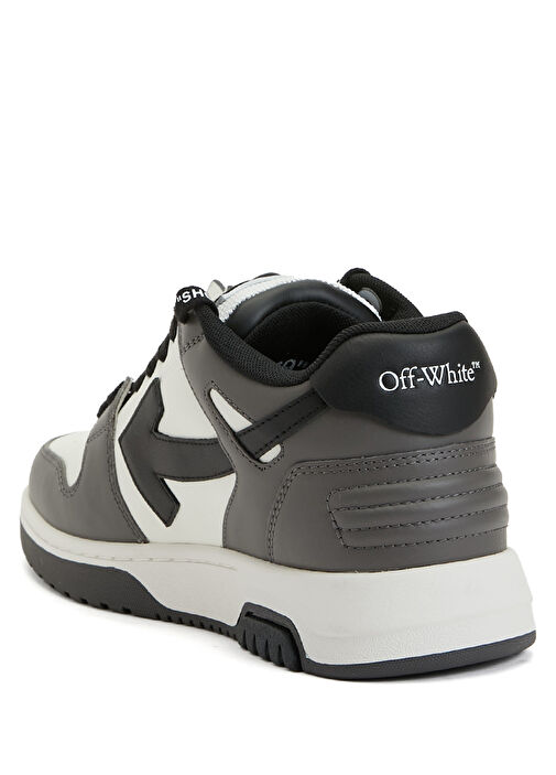 Out Of Office Koyu Gri Kadın Deri Sneaker - Görsel 4