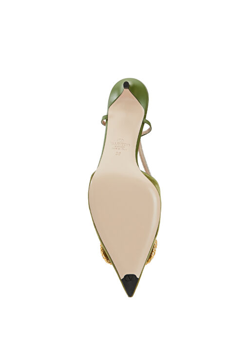 VLogo Yeşil Topuklu Ayakkabı - Görsel 6