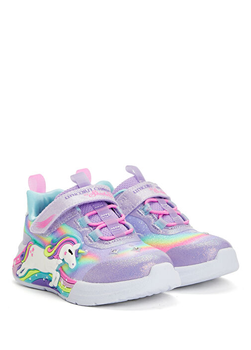 Unicorn Chaser Mor Kız Çocuk Sneaker - Görsel 3