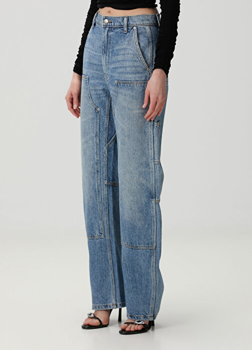 Alexander Wang - Mavi Taşlı Jean Pantolon - Mavi