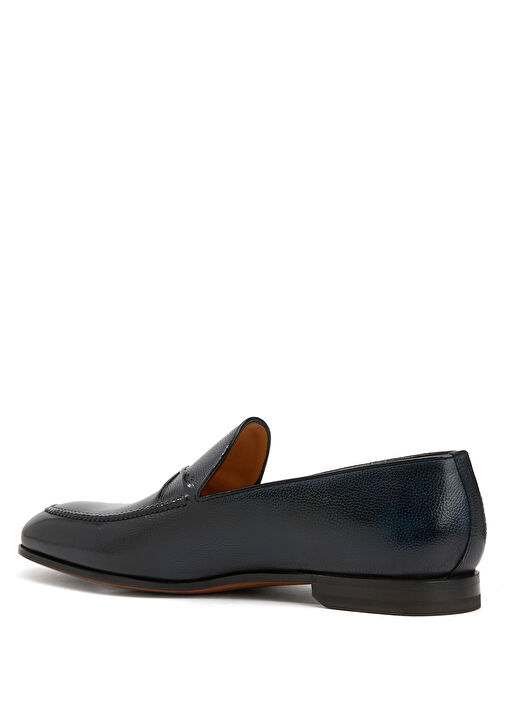 Koyu Mavi Erkek Deri Loafer - Görsel 4