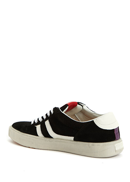 II Orbit Siyah Beyaz Erkek Süet Sneaker - Görsel 4