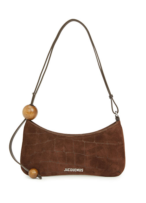 Jacquemus Koyu Kahverengi Kadın The Large Bisou Perle Kahverengi