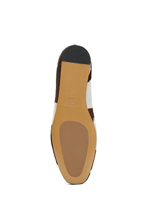 Kahverengi Beyaz Deri Babet - Görsel 6