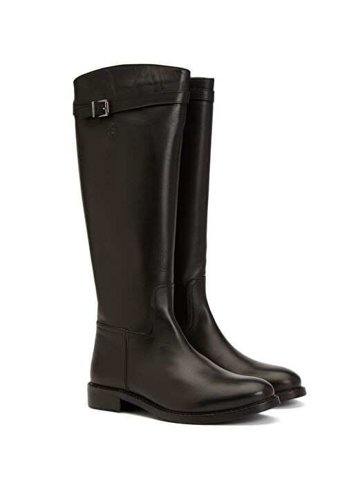 Siyah Kadın Deri Çizme - Görsel 9