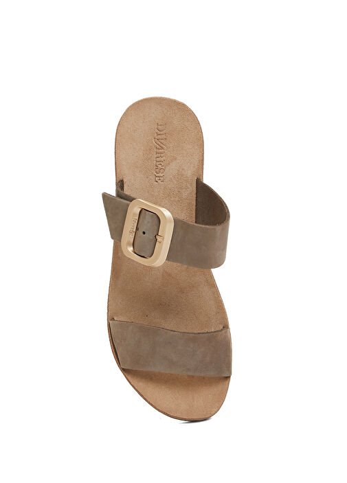 Vizon Kadın Deri Terlik - Görsel 5