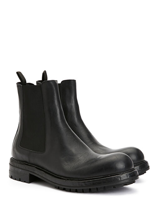 Siyah Erkek Deri Bot - Görsel 3