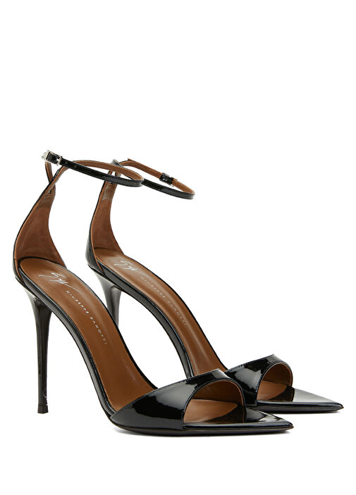 Siyah Kadın Deri Sandalet - Görsel 3