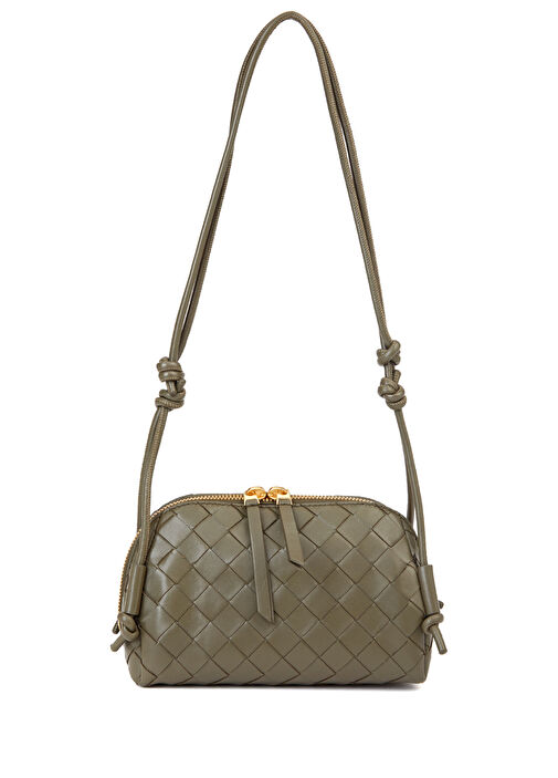 Bottega Veneta Haki Kadın Concert Pouch Haki Kadın Deri Çanta