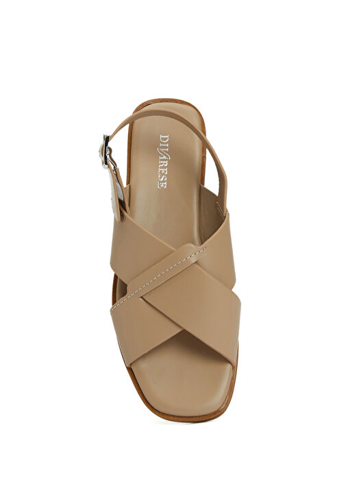 Vizon Kadın Deri Sandalet - Görsel 5