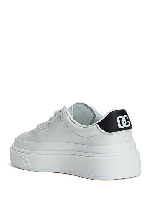 Dolce&gabbana Dolce&gabbana Siyah Beyaz Logolu Kız Çocuk Deri Sneaker | Beymen Siyah Beyaz - 4. görsel