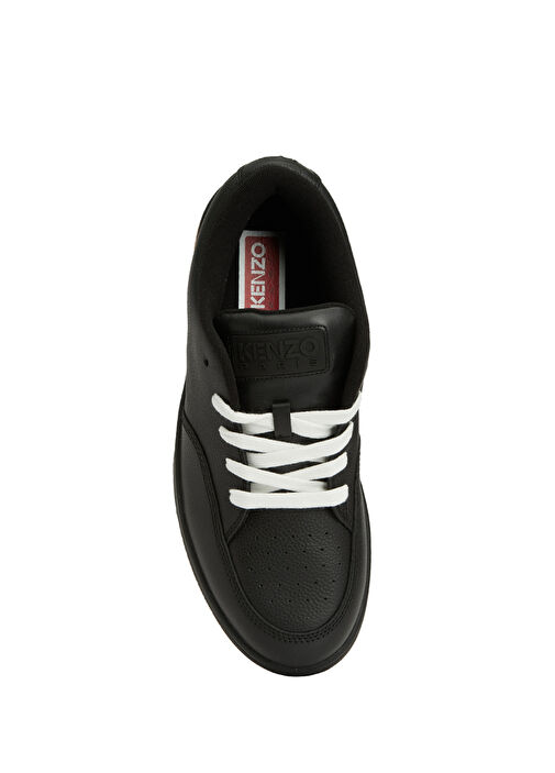 Dome Siyah Erkek Deri Sneaker - Görsel 5