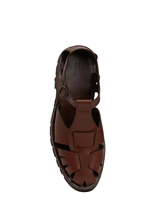 Pesca Taba Erkek Deri Sandalet - Görsel 5