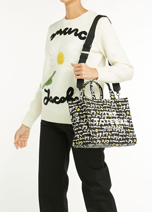 Marc Jacobs - Joy Medium Siyah Kadın Kanvas Alışveriş Çantası - Siyah