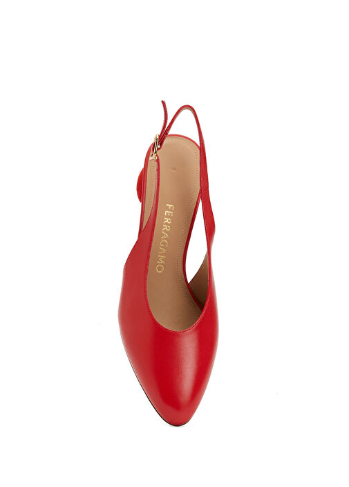 Tessie Kırmızı Deri Topuklu Ayakkabı - Görsel 5