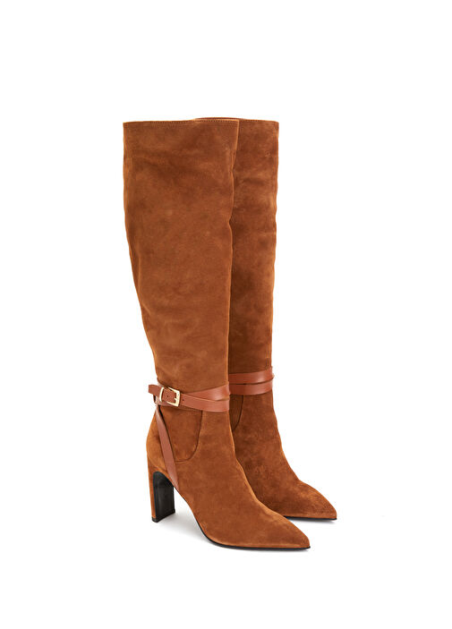 Divarese Divarese Taba Kadın Deri Çizme Beymen'de! Taba - 3. görsel