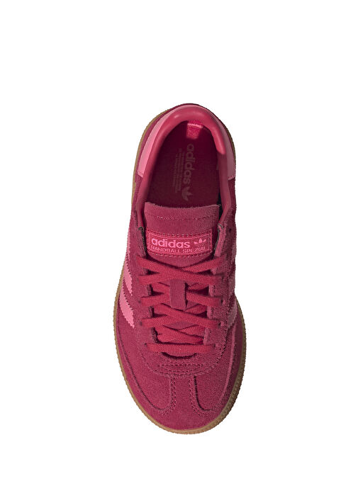 Handball Spezial Kırmızı Unisex Çocuk Deri Sneaker - Görsel 4