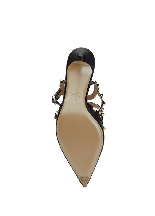 Valentino Garavani Valentino Garavani Rockstud Pudra Siyah Deri Topuklu Ayakkabı Basketbol Ayakkabıları | Beymen Pudra Siyah - 6. görsel