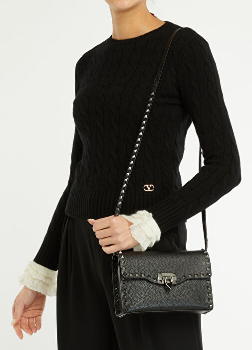VALENTINO GARAVANI ショルダーバッグ ROCKSTUD Valentino Garavani ロックスタッズ レザーショルダーバッグ