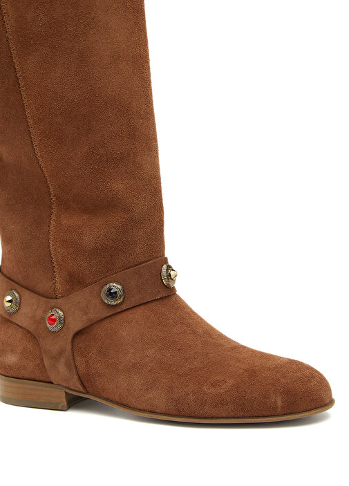 Taba Taşlı Kadın Çizme - Görsel 7