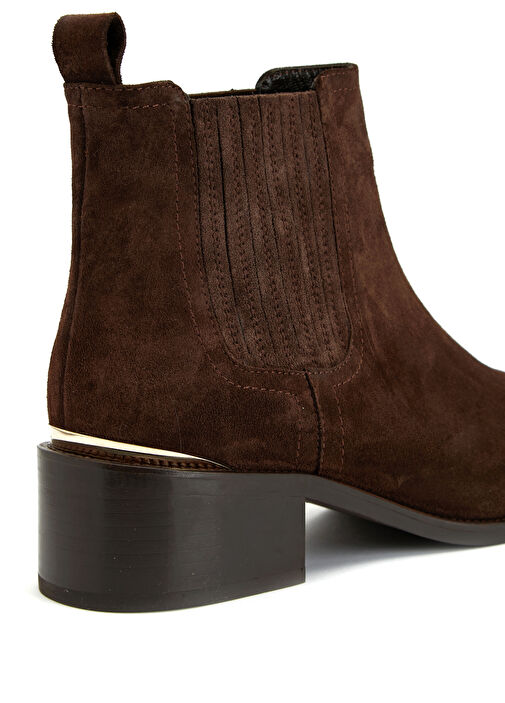 Kahverengi Kadın Deri Bot - Görsel 7