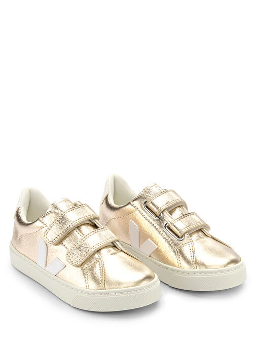 Gold Beyaz Logolu Unisex Çocuk Deri Sneaker - Görsel 3