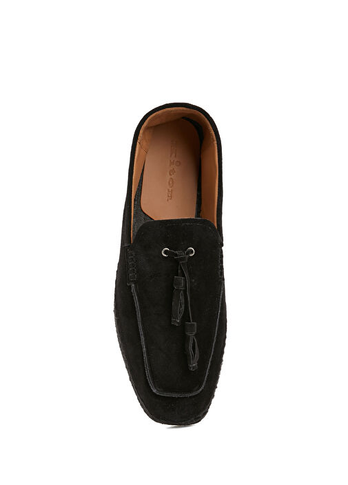 Siyah Erkek Deri Espadril - Görsel 5