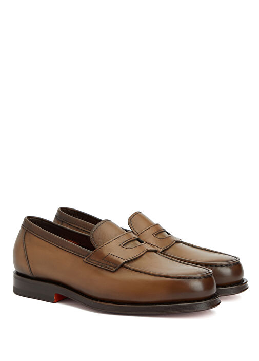 Quentin Kahverengi Erkek Deri Loafer - Görsel 3