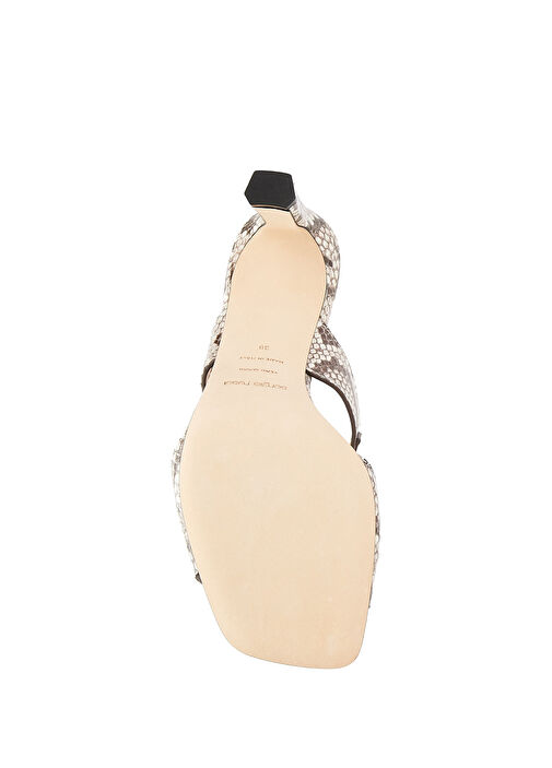 Nora Çok Renkli Kadın Deri Terlik - Görsel 6