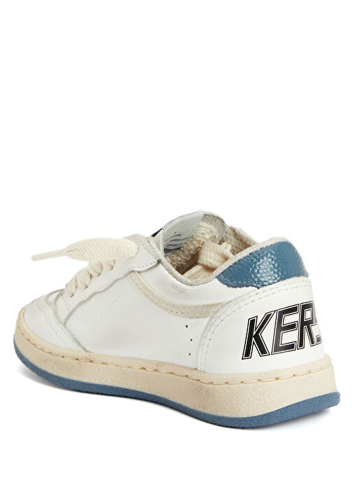 Ball Star Yeşil Çocuk Deri Sneaker - Görsel 4