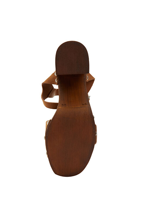 Taba Kadın Süet Sandalet - Görsel 12