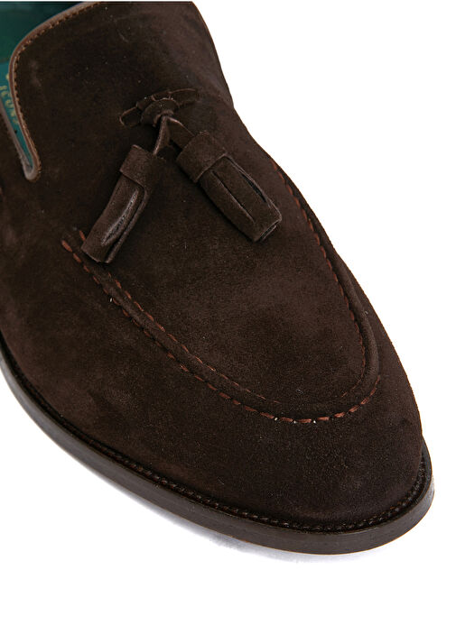 Kahverengi Erkek Deri Loafer - Görsel 7