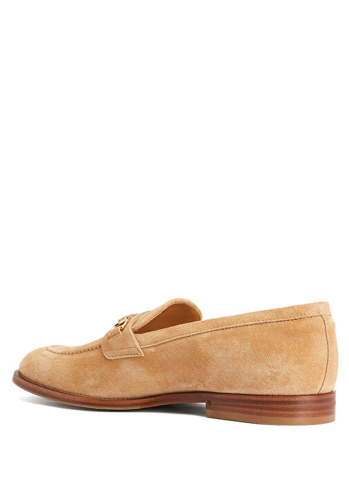 Bej Bantlı Erkek Deri Loafer - Görsel 4