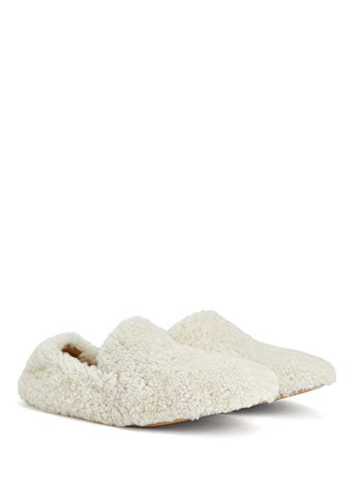 Orlando Krem Shearling Deri Loafer - Görsel 3