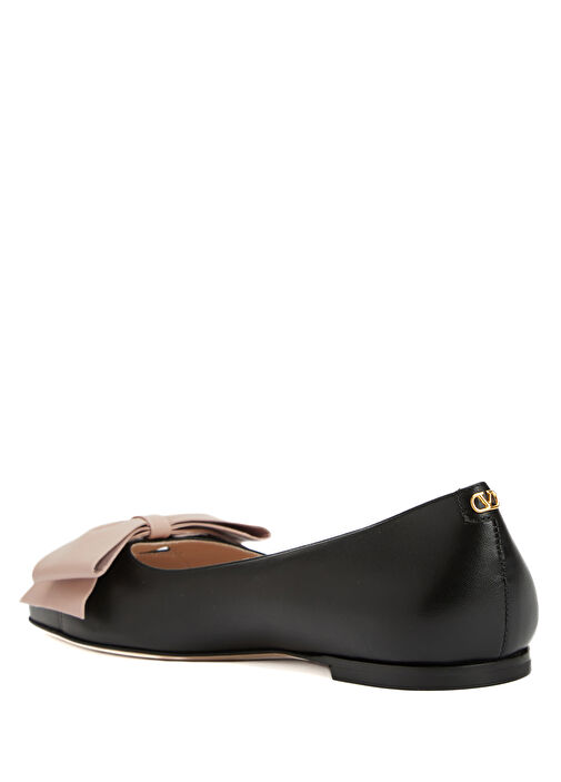 Siyah Fiyonklu Deri Babet - Görsel 4