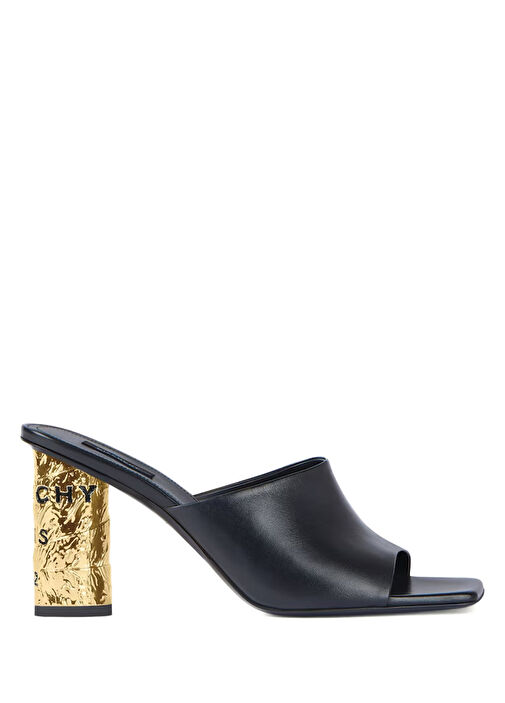 Siyah Kadın Deri Sandalet - Görsel 2