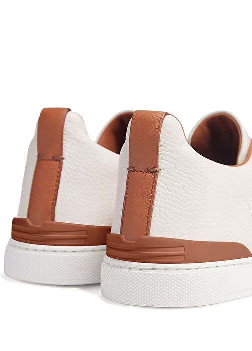 Beyaz Erkek Deri Sneaker - Görsel 5