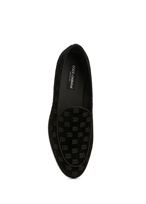 Siyah Logo Desenli Erkek Loafer - Görsel 5