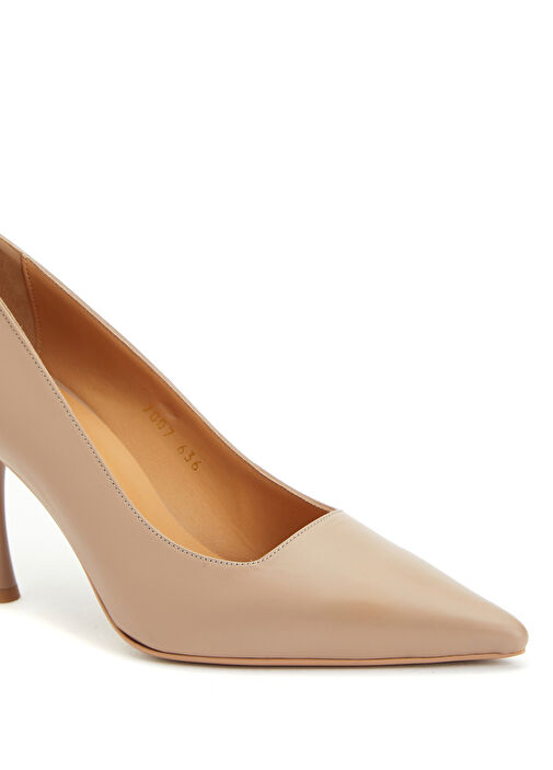 Nude Kadın Deri Topuklu Ayakkabı - Görsel 7