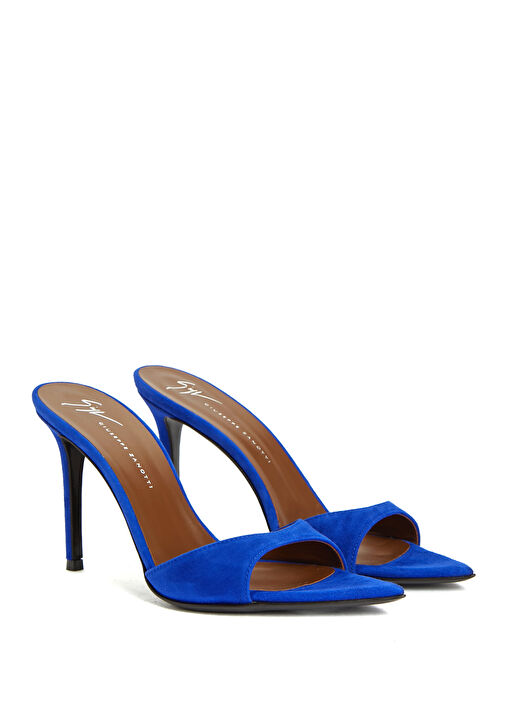 Mavi Kadın Deri Terlik - Görsel 3