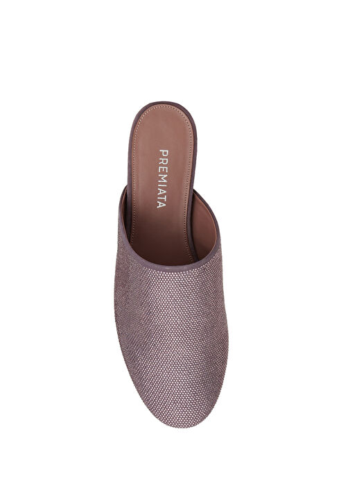 Giusy Gül Kurusu Kadın Deri Terlik - Görsel 5