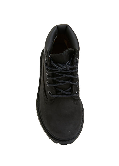 Premium 6 Inç Siyah Çocuk Deri Bot - Görsel 5