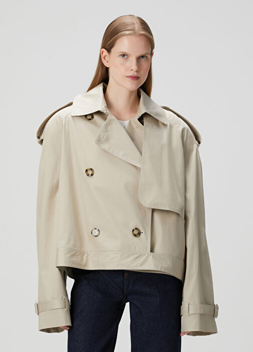Stella McCartney - Beige Short Trench Coat