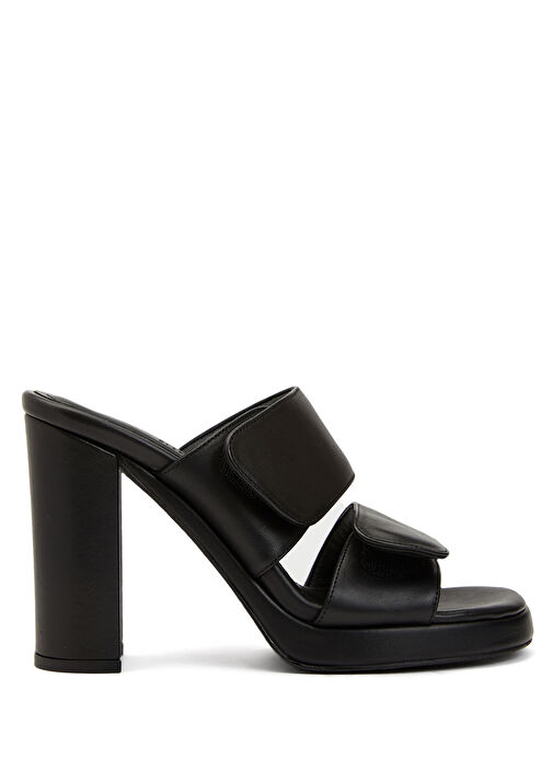 Divarese Divarese Siyah Kadın Deri Terlik Beymen'de! Siyah - 2. görsel