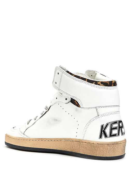 Sky Star Beyaz Kadın Deri Sneaker - Görsel 4