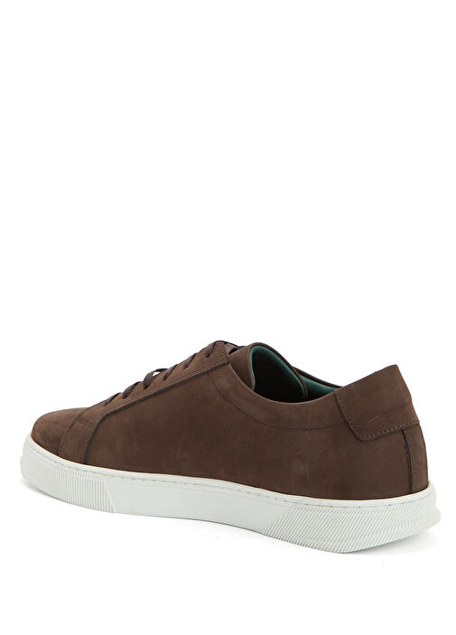 Siyah Erkek Deri Sneaker - Görsel 4