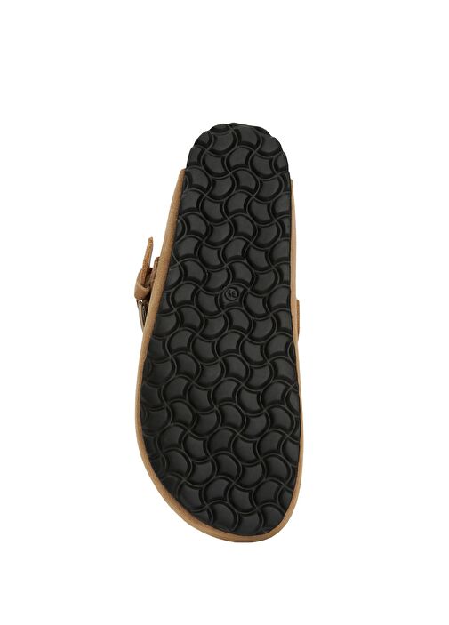 Koyu Bej Kadın Süet Terlik - Görsel 6