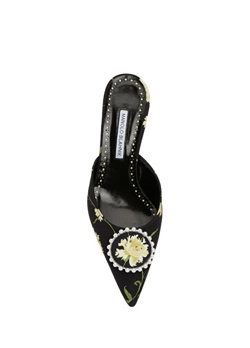 Siyah Kadın İpek Terlik - Görsel 5