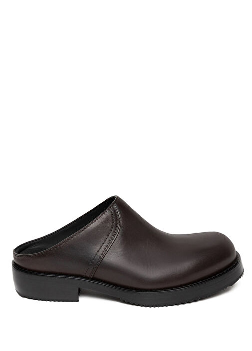 Dries Van Noten Dries Van Noten Koyu Kahverengi Erkek Deri Terlik Beymen'de! Koyu Kahverengi - 2. görsel